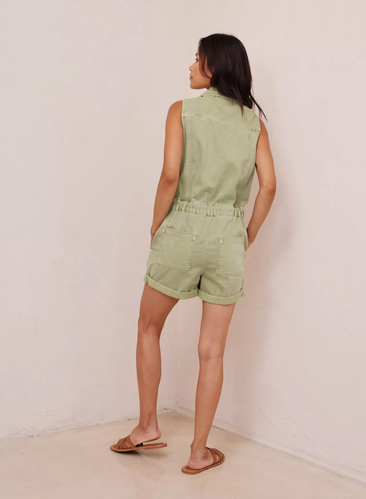 Bella Dahl Jumpsuits & Rompers^Berkley Utility Seam Jumper - Spring Olive