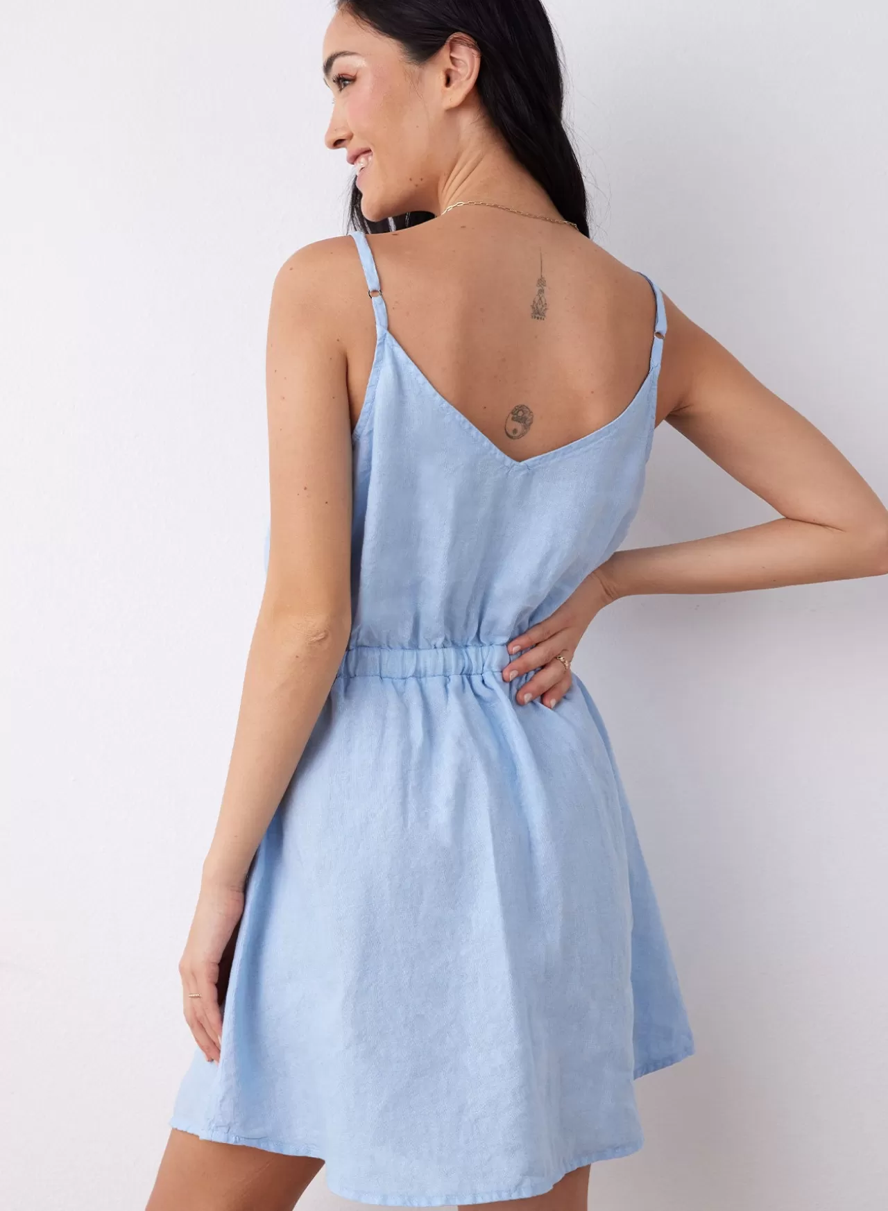 Bella Dahl Mini Dresses^Button Front Cami Mini Dress - Seaside