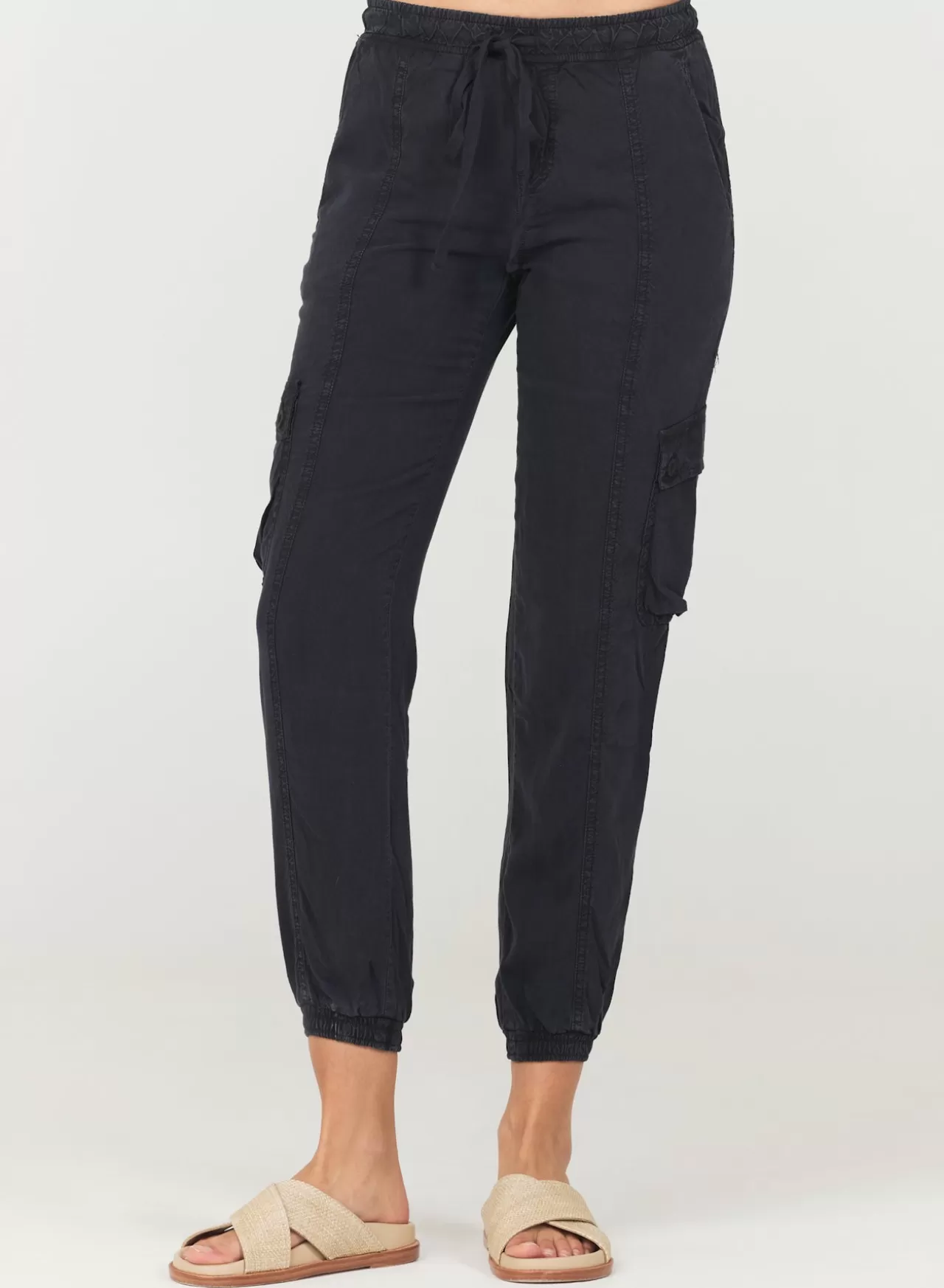 Bella Dahl Joggers^Cargo Track Pants - Black