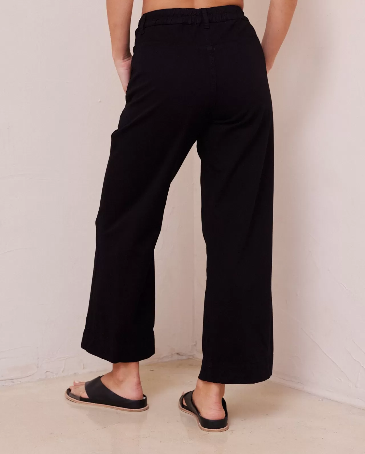 Bella Dahl Pants^Claire Welt Pocket Crop Pants - Black