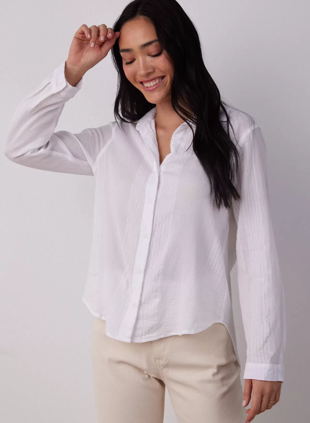 Bella Dahl Button Down^Classic Button Down - White