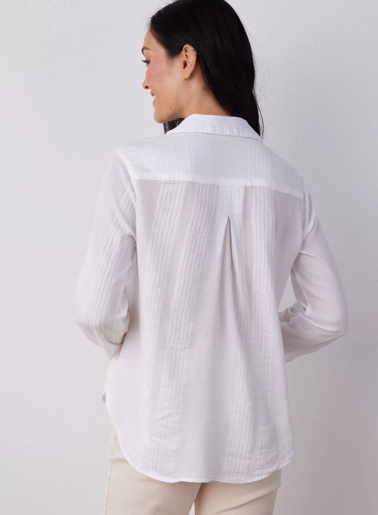 Bella Dahl Long Sleeve^Classic Button Down - White