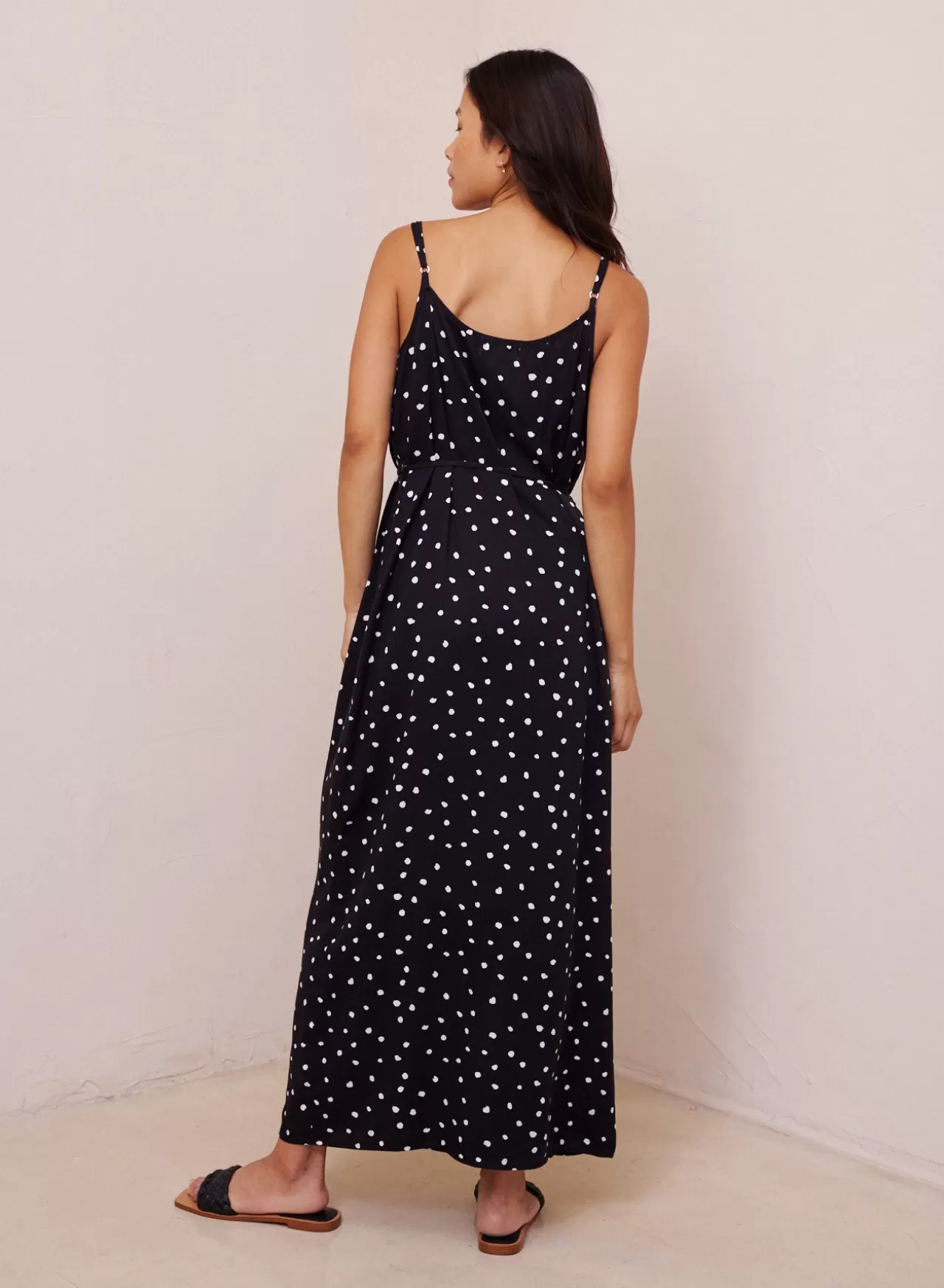 Bella Dahl Maxi Dresses^Cowl Neck Maxi Dress - Deco Dots Print