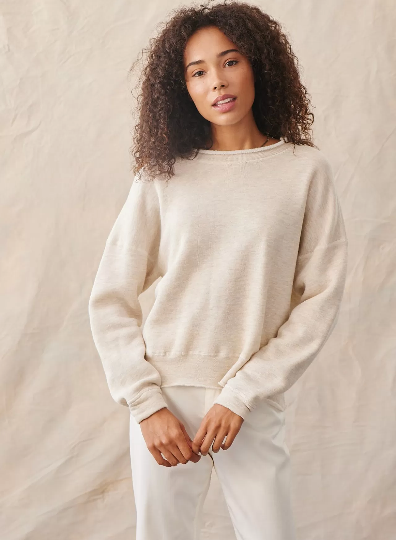 Bella Dahl Sweaters & Jackets^Crew Neck Pullover - Heather Oat