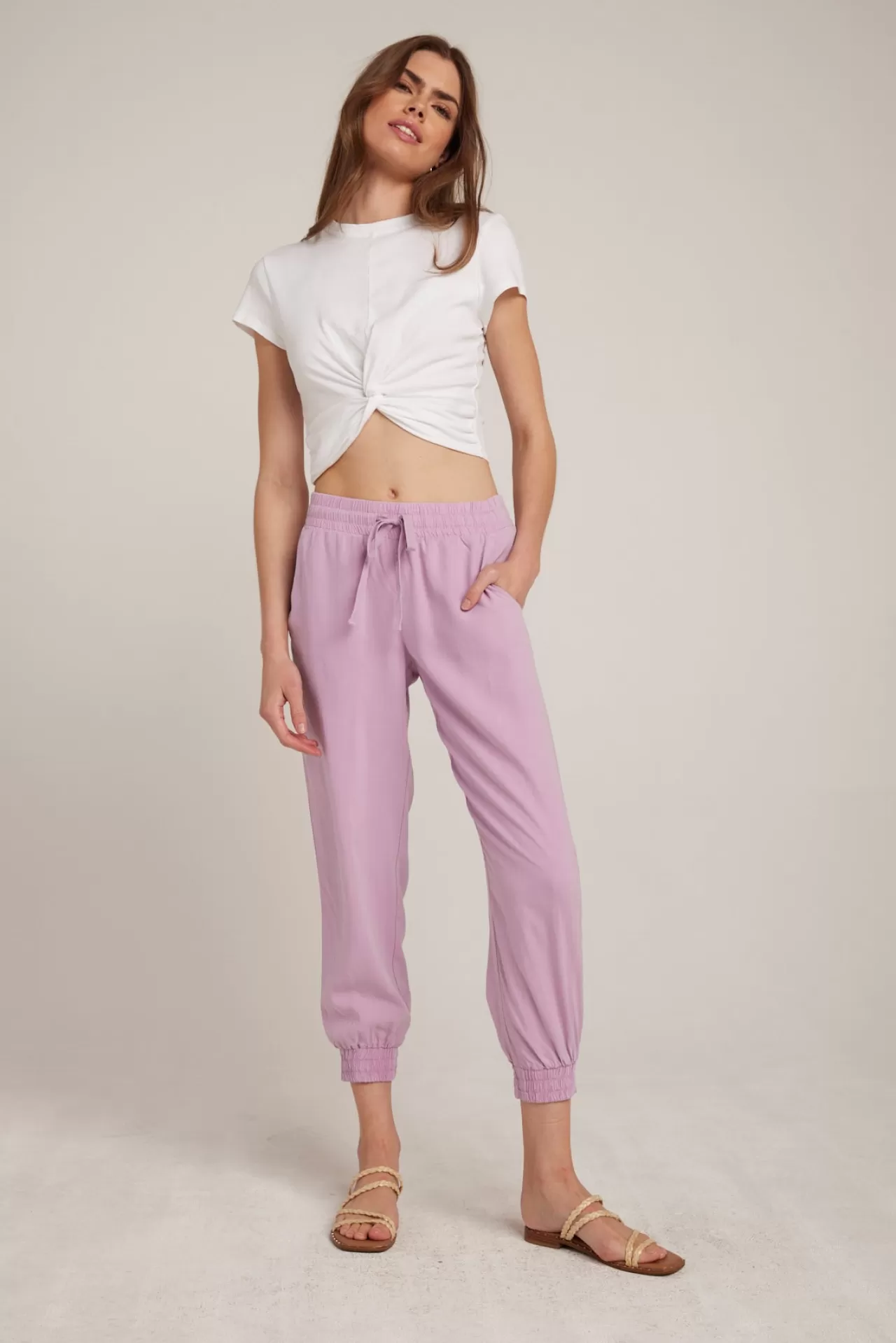 Bella Dahl Joggers^Easy Drawstring Jogger - Orchid Blush