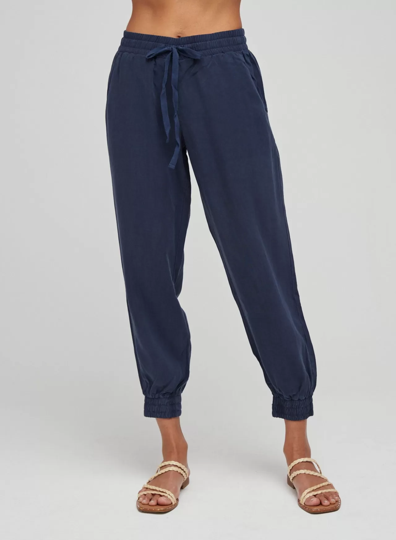 Bella Dahl Pants^Easy Drawstring Jogger - Endless Sea