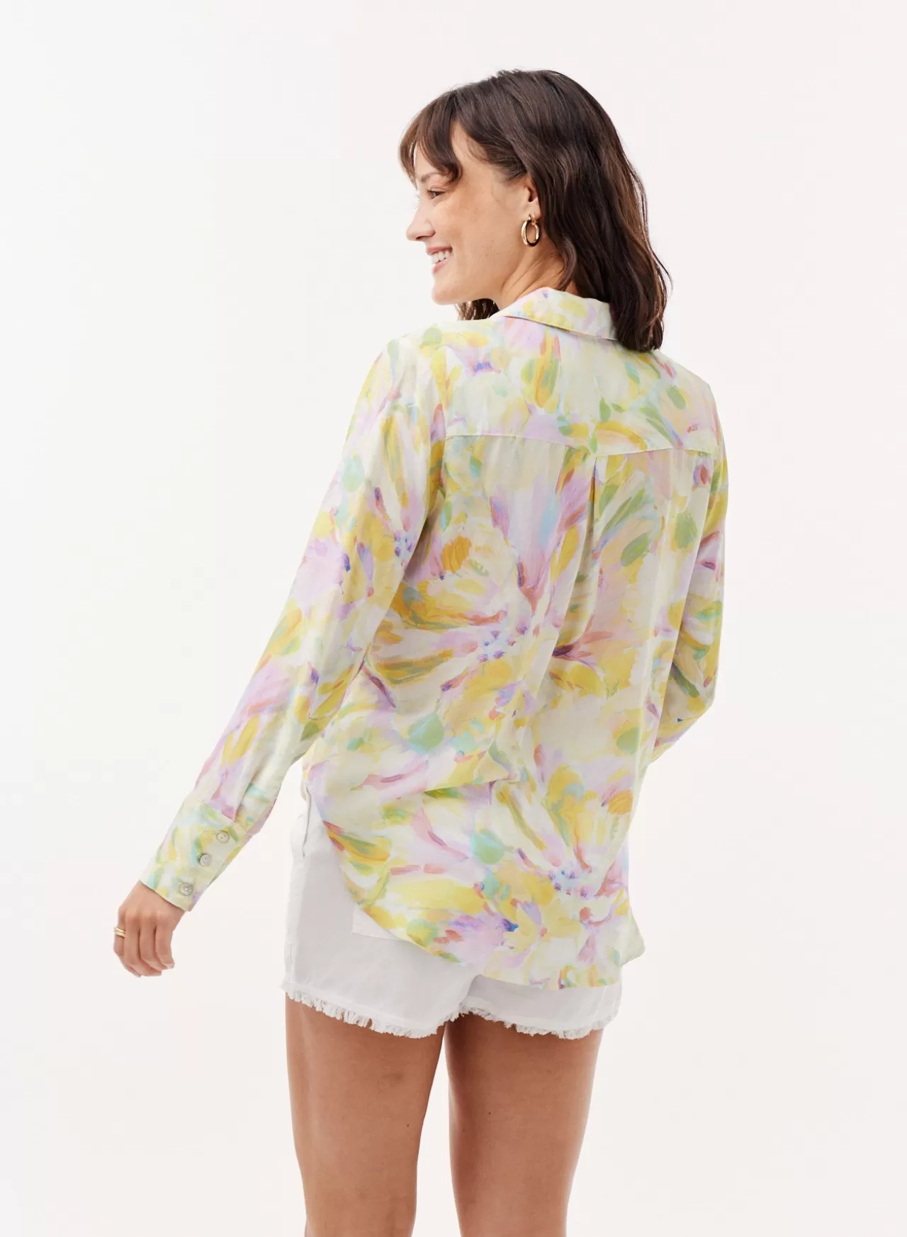 Bella Dahl Long Sleeve^Floral Button Down - Sunbeam Bloom Print