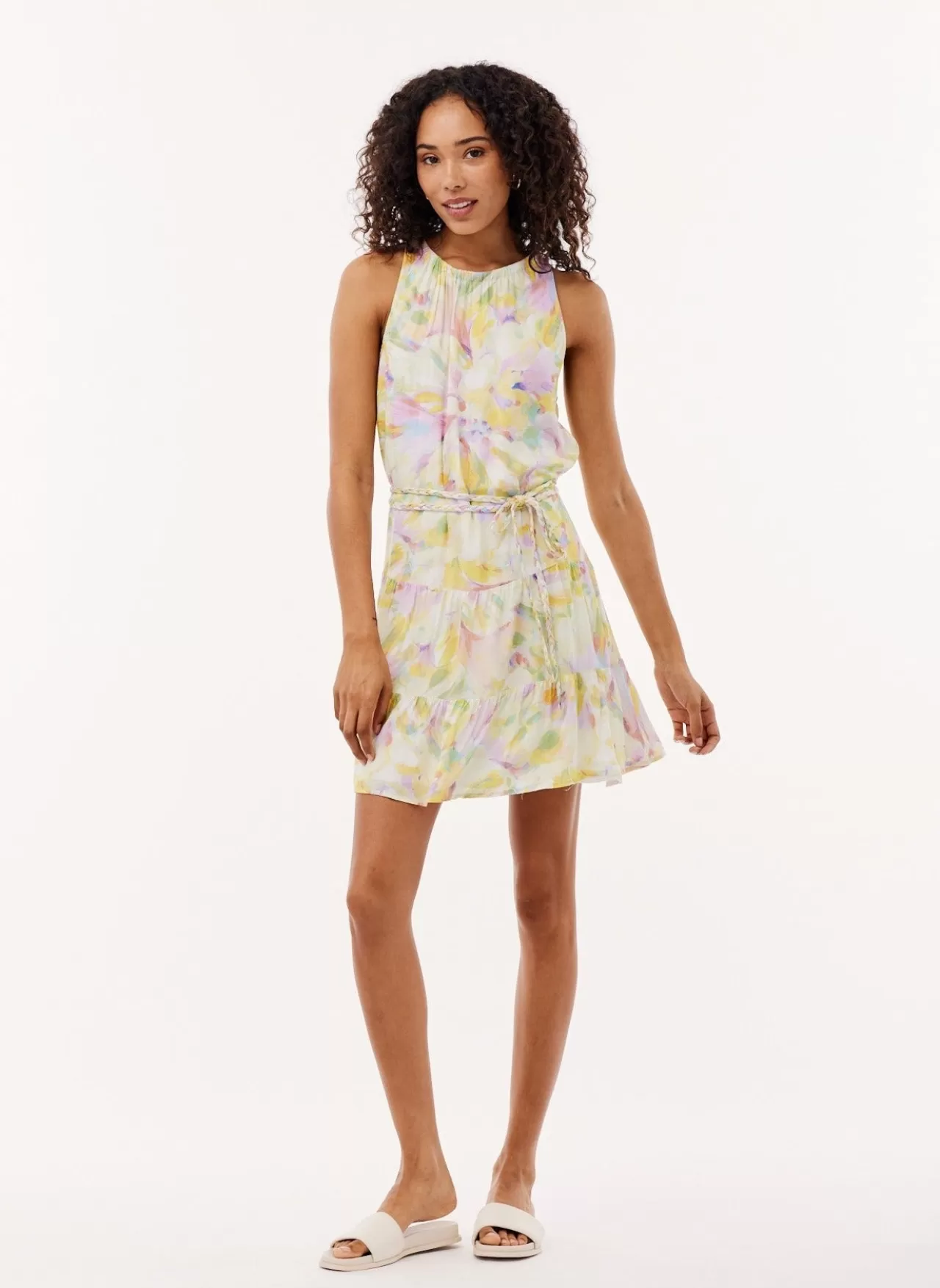 Bella Dahl Mini Dresses^Floral Tiered Mini Dress - Sunbeam Bloom Print