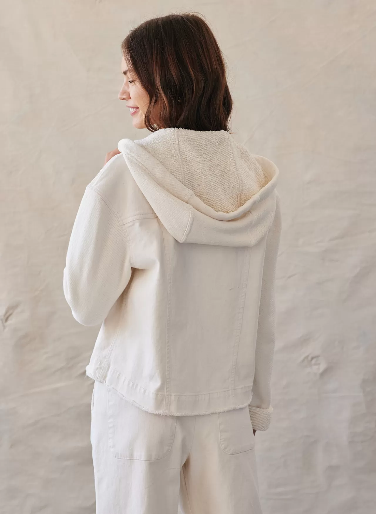 Bella Dahl Sweaters & Jackets^Frankie Weekend Hoodie - Antique Ivory