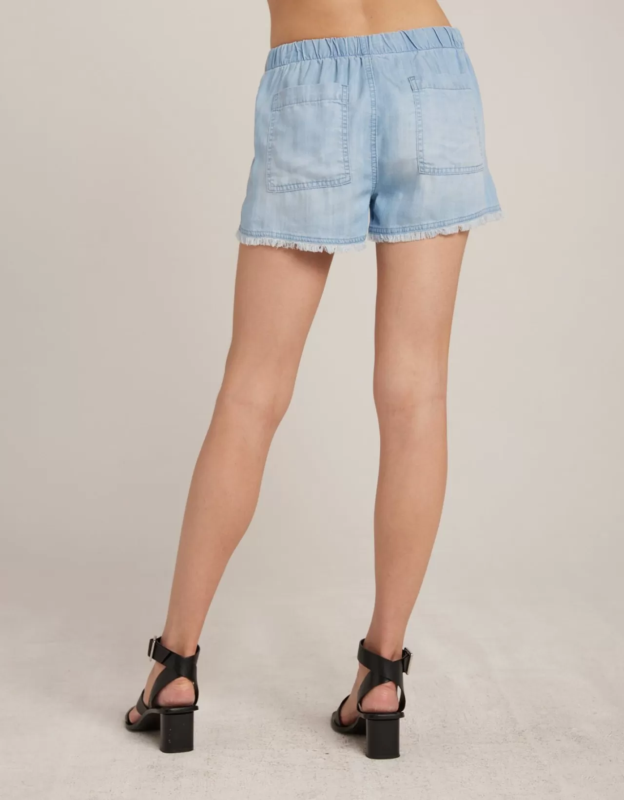 Bella Dahl Shorts^Frayed Tencel Pocket Short - Salt Spray Wash