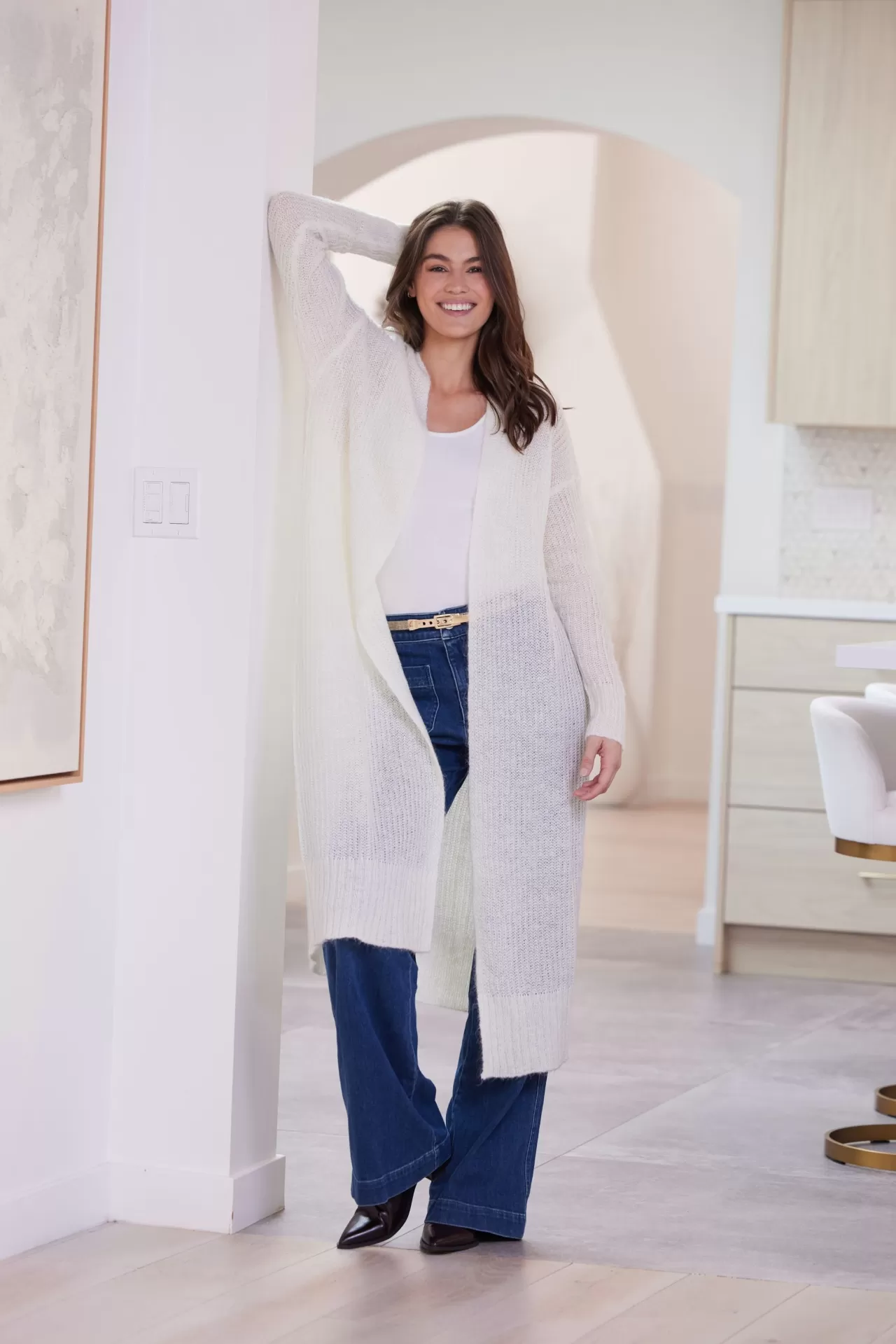 Bella Dahl Sweaters & Jackets^Long Cardigan - Winter White