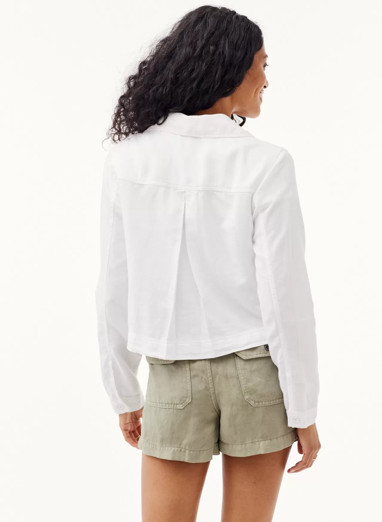 Bella Dahl Sweaters & Jackets^Max Flap Pocket Utility Jacket - White