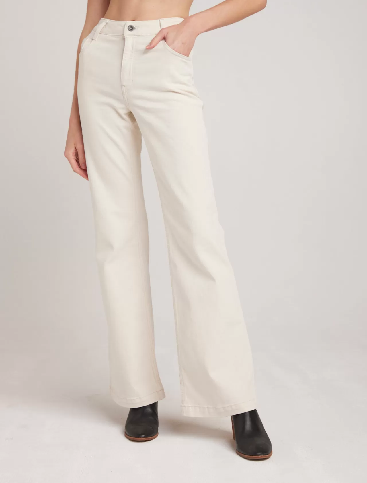 Bella Dahl Pants^Milla Vintage Flare Jean - Antique Ivory