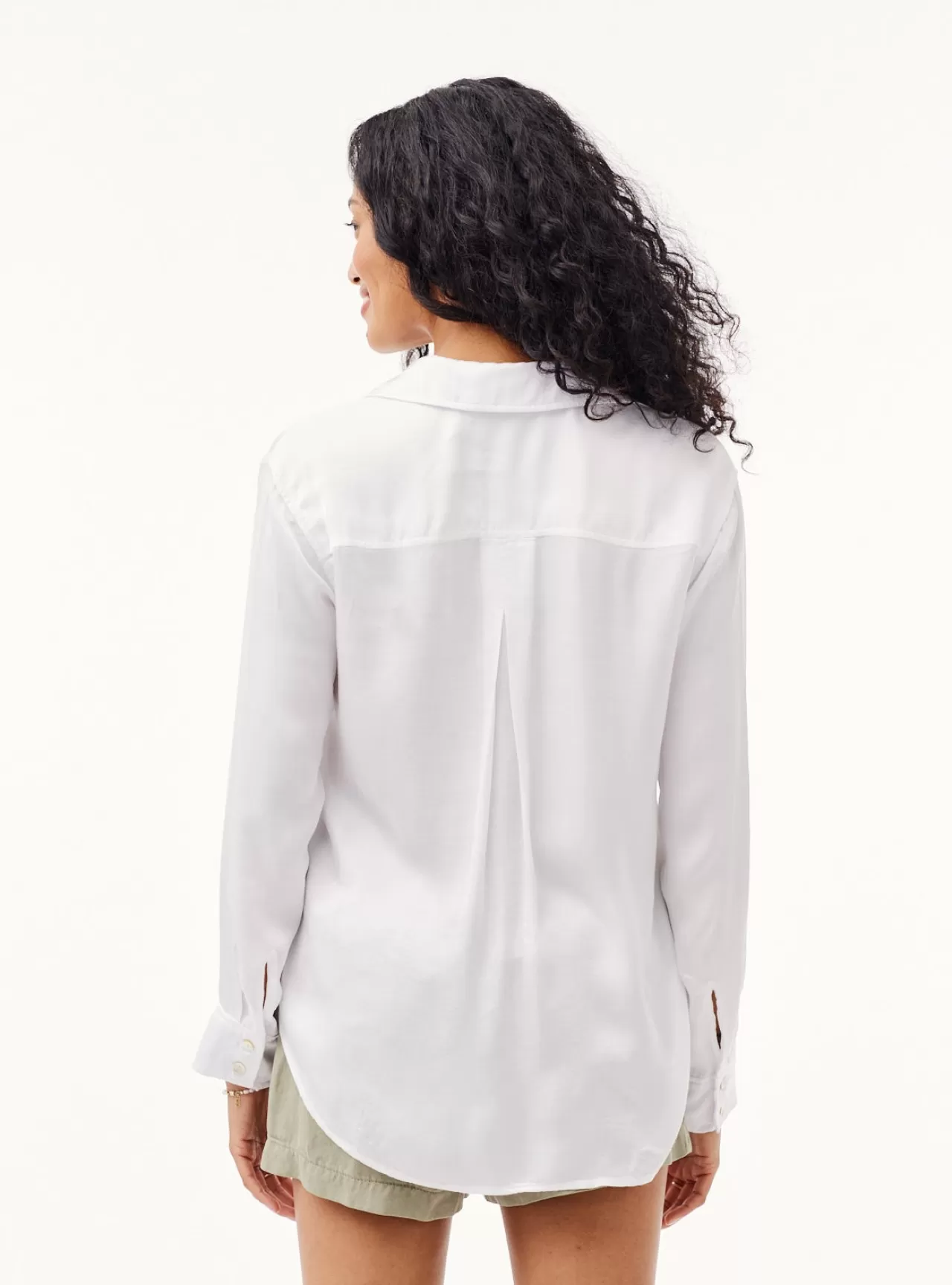 Bella Dahl Button Down^Side Slit Button Down Shirt - White