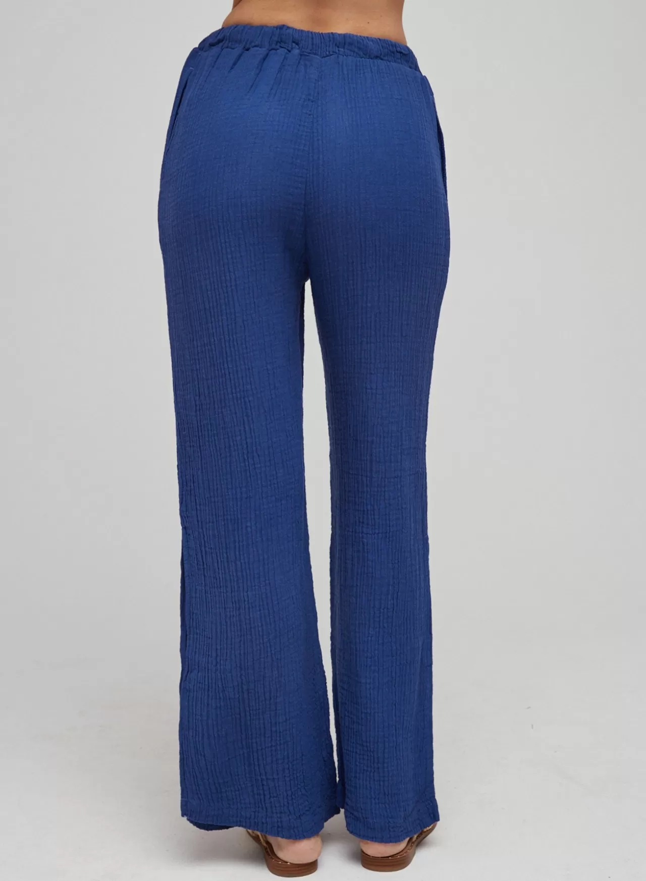 Bella Dahl Pants^Side Slit Wide Leg Pants - Bright Night